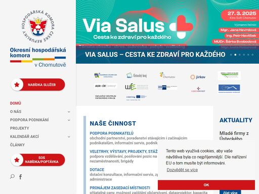 oficiální stránky okresní hospodářské komory v chomutově - využijte našich služeb podpory a poradenství v podnikání. najdete u nás i podací místo czech point.