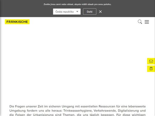 fränkische ist ein innovatives & international ausgerichtetes unternehmen für die entwicklung & herstellung von rohren, schächten, systemkomponenten.
