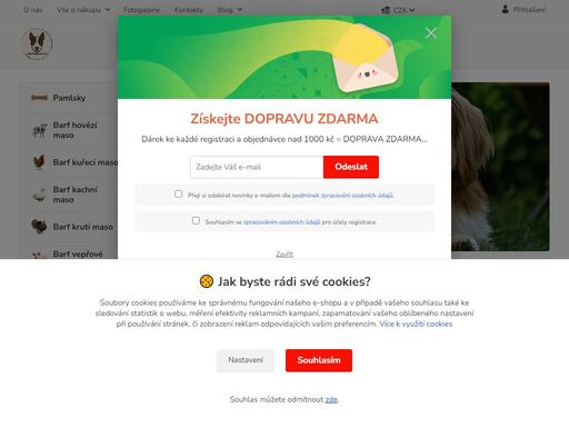 český výrobce kvalitní syrové stravy barf pro vaše zvířátka, psy a kočky.
