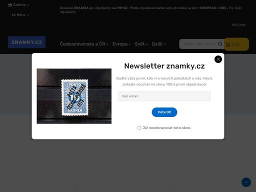 nabízíme širokou nabídku položek čsr, čr, evropy a zbytku známkového světa. naleznete u nás jak známky, tak také aršíky, pl, celistvosti, pomůcky pro sběratele a mnoho dalšího.  