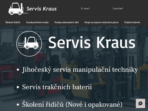 servis a prodej vysokozdvižných vozíků (vzv), strojů na ledové plochy zejména po jihočeském kraji. 
výroba manžet a těsnění.
(balkancar, bt, capstan, caterpillar, clark, combilift, desta, hyster, jungheirich, linde, kalmar, komatsu, mitsubishi,  nissan,  rocla, still, toyota, yale)

 