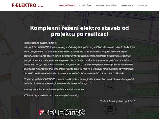 komplexní řešení elektro staveb od projektu po realizaci