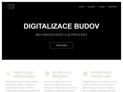 bim, mračna bodů a 3d prohlídky