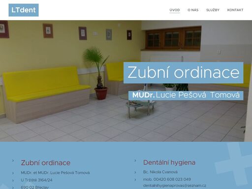 zubní ordinacemudr. et mudr. lucie pešová tomováu tržiště 3164/24690 02 břeclavlucietomova@seznam.cz00420 775 536 124