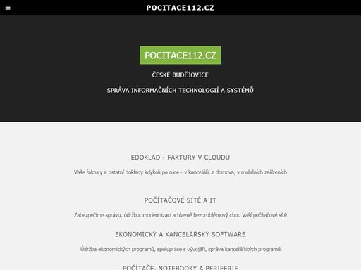 faktury on-line, správa is/it, servis a správa počítačových sítí a výpočetní techniky
