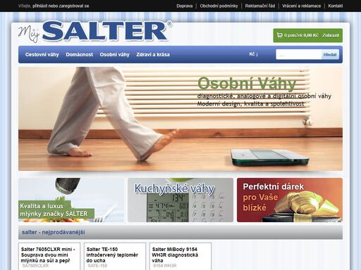 obchod zaměřený na výrobky salter