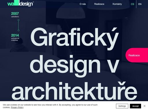 walldesign je kreativní studio, které se zabývá využitím grafického designu v architektuře interiéru a tím i originálním pojetím prostoru.