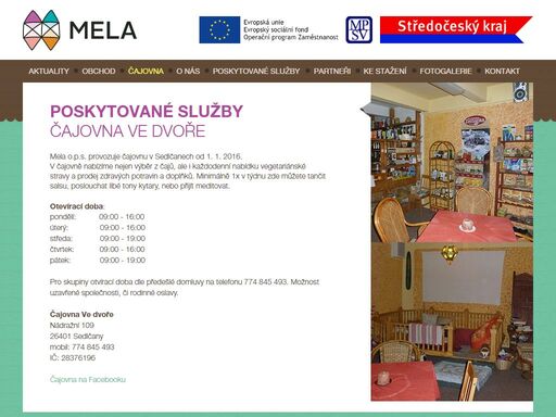 mela, mela ops, chráněné bydlení, sociálně terapeutická dílna, odborné poradenství, kolín, sedlčany mela ops