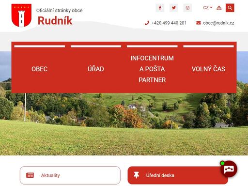 oficiální stránky obce rudník