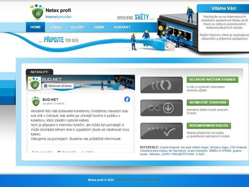 netax profi je poskytovatel vysokorychlostního internetu a voip v oblastech: budišovice, čavisov, dolní lhota, hlubočec, horní lhota, hrabyně - rehabilitační centrum, josefovice, koblov, krásné pole, kyjovice, pustá polom, velká polom, vřesina, výškovice u bílovce, zátiší