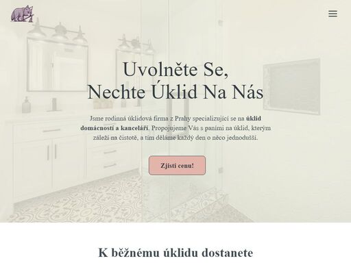 uvolněte se,nechte úklid na nás jsme rodinná úklidová firma z prahy specializující se na;úklid domácností a kanceláří. propojujeme vás s paními na