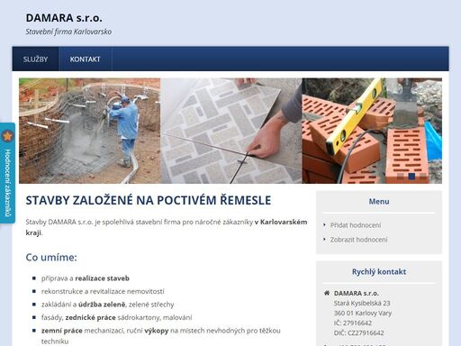 provádíme stavební činnost v karlovarském kraji.