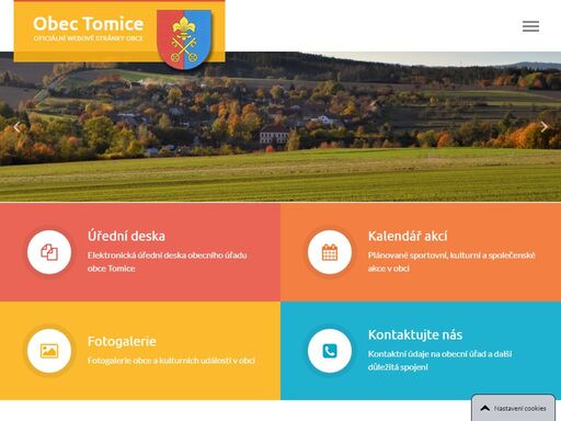 oficiální webové stránky obce tomice