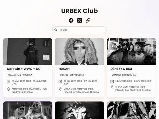 program a vstupenky na akce urbex club. nejlepší vstupenky na akce v okolí. kupte si vstupenku online
