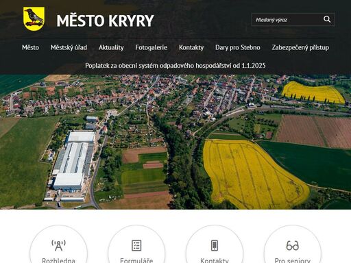 oficiální stránky obce kryry