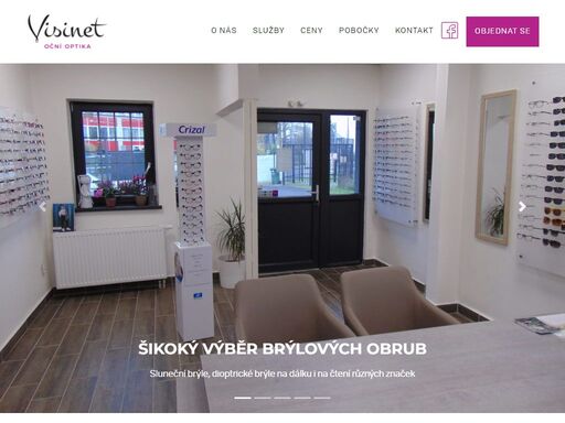 jsme oční optika visinet, která nabízí široké spektrum služeb pro děti, ženy, muže a seniory.