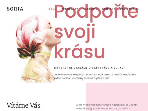 jsme moderní relaxační a kosmetické studio v prostějově. nabízíme kosmetické služby, formování postavy a diagnostiku tělesné kondice.