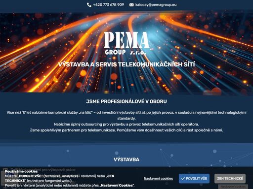 jsme profesionálové v oboru. přes 17 let nabízíme komplexní služby „na klíč“. od investiční výstavby sítí až po jejich provoz.