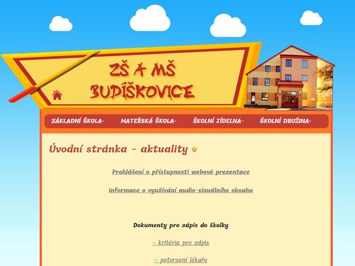 oficiální stránky zš budíškovice