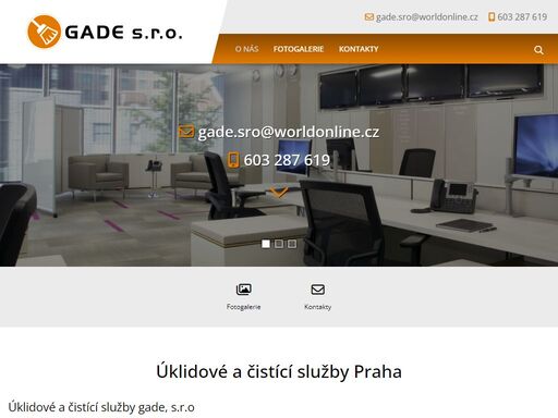 čištění a úklid provozních, skladovacích a výrobních hal, kancelářských a ostatních prostorů praha, gade s.r.o.
