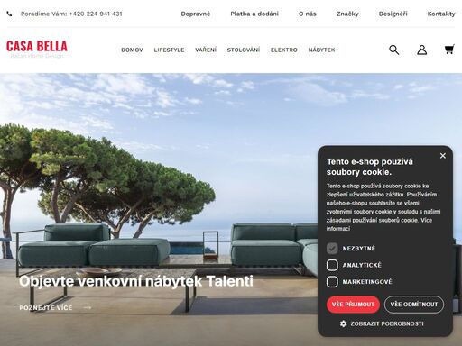designový nábytek, kuchyňské a interiérové doplňky