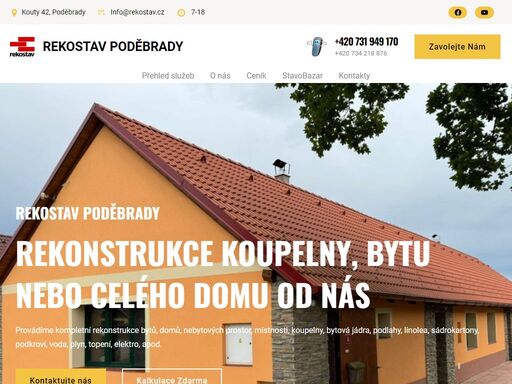 provádíme rekonstrukce bytů, koupelen, bytových jader v panelových i zděných domech. působíme zejména v regionech poděbrady, nymburk, kolín, praha.