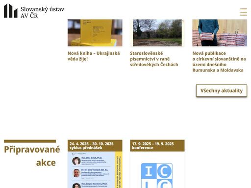 slovanský ústav akademie věd české
republiky. institute of slavonic studies of the czech academy of
sciences. slawisches institut der akademie der wissenschaften der
tschechischen republik. institut slave de l'académie des sciences de la
république tcheque.?????????? ???????? ???????? ???? ??????? ??????????.