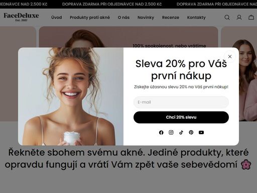 společně proti akné. zapomeň na nesnesitelné trápení s akné! víš, že jsem se s tím taky trápila? ale nezoufej, protože mám skvělou zprávu. nakonec jsem se vzdala neustálých bojů s nedokonalou pletí a rozhodla se udělat věci po svém. vytvořili jsme vlastní produkty, které mi pomohly vyhrát nad akné.