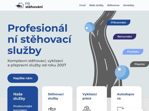 kompletní stěhovací služby od pb stěhování. působíme v okresech příbram, beroun, písek a plzeň. spolehlivě a profesionálně.