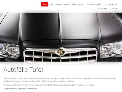 tónování autoskel a tónování světel, celopolepy automobilů 3d fóliemi. tufol zaručuje kvalitu a profesionalitu.