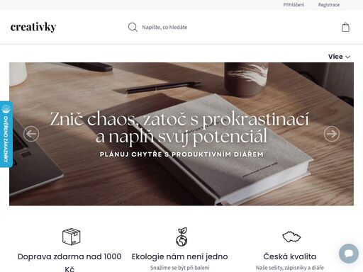 tvoříme designové papírenské produkty, které pomáhají druhým zorganizovat se, snížit stres a naplnit svůj potenciál. vyrábíme jedinečný produktivní diář a tvoříme kvalitní tečkované zápisníky s vysokou gramáží papíru, které jsou ideální pro bullet journal. najdeš u nás plno samolepek, designové sešity, propisky a…