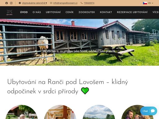 ubytování pod lovošem
