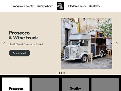 prvotřídní prosecco & wine bary s pečlivým výběrem famózních bílých, červených a šumivých vín, nápojový catering a street food catering.
