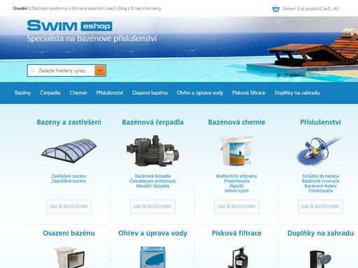 kvalitní bazénová čerpadla, bezchlórová úprava vody, solná zařízení i uv-lampy, ale také mobilní vířivé vany od swimeshop.cz.