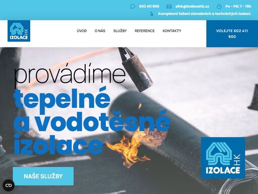 poskytujeme komplexní řešení v oblasti izolací – technická pomoc projektantům, prodej izolačních materiálů, realizace izolací. hradec králové.