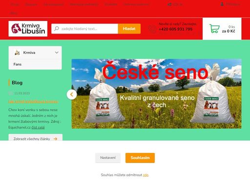 prodej krmných směsí
