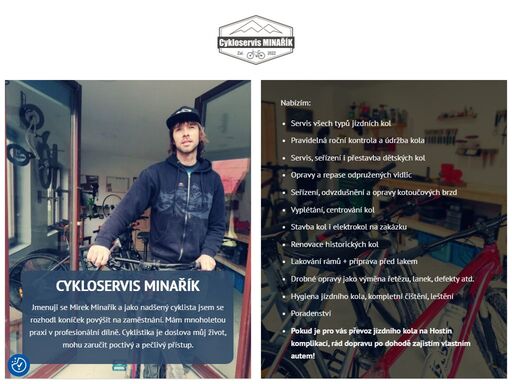 cykloservis minařík - do kopců bez defektu