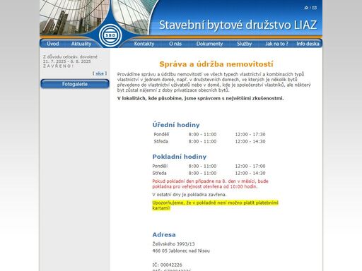 stavební bytové družsto liaz
