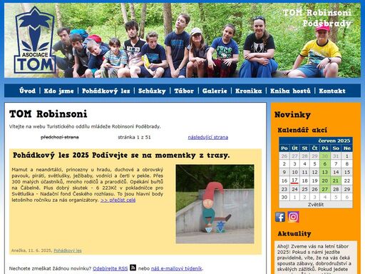 turistický oddíl mládeže 4005 robinsoni poděbrady