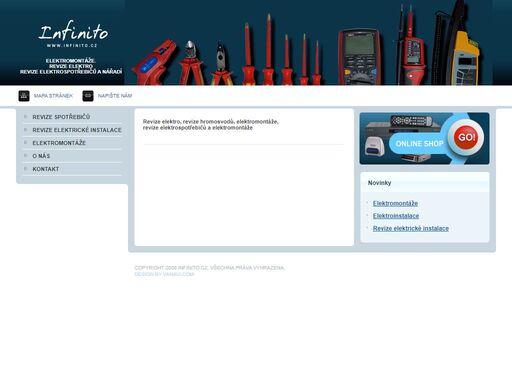 infinito.cz - provádíme elektromontáže, revize elektro, revize elektrospotřebičů v plzni a okolí