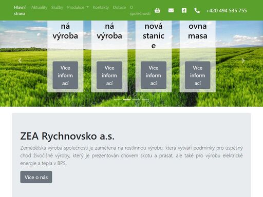 zemědělská a živočišná výroba s důrazem na výrobu mléka a chov prasat. 