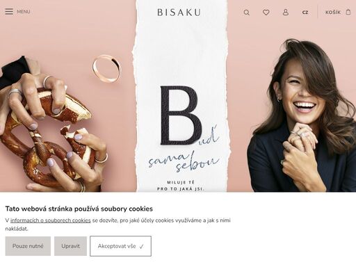 bisaku jsou snubní a zásnubní prsteny, umění a šperky na celý život. kolekce jsou navrženy a vyrobeny v dílně s dvacetiletou tradicí. detail zpracování, svěží design a kvalita materiálů jsou hlavními poznávacími znaky.