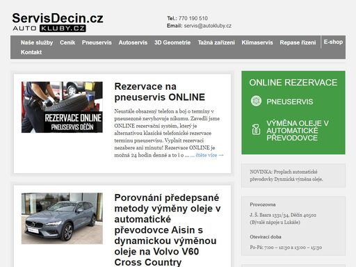 autoservis, pneuservis geometrie a prodejna náhradních dílů v děčíně. moderní vybavení a školený servisní team odborníků. důvěřujete profesionálům. autoservis děčín.