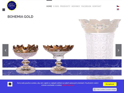 bohemia gold je firma zabývající se výrobou a dekorací olovnatého křišťálu a sododraselného skla.
