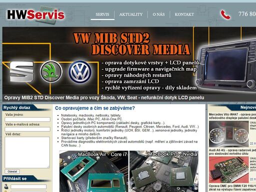 opravy a servis notebooků, pc grafických karet, herních konzolí, palubních desek aut, lcd monitorů, reflow a reballing, výměna grafických čipů 