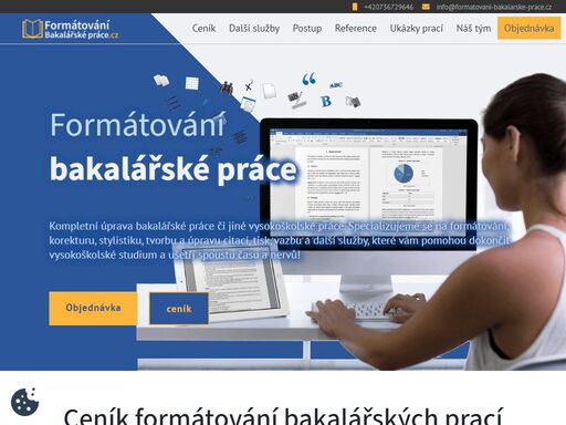 vaše úspěšná bakalářská práce je naše radost. formátování bakalářské práce rychle i do 24 hodin. korektura, stylistika, citace, tisk a vazba taktéž.