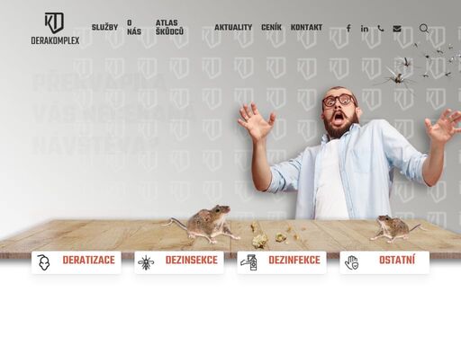 jsme specialisté v oblasti deratizace, dezinsekce a dezinfekce. díky bohatým znalostem setrváváme mezi nejlepšími společnostmi v oboru.