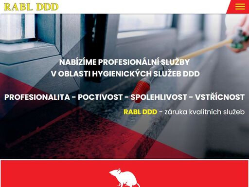 nabízíme profesionální služby v oblasti hygienických služeb ddd. rabl ddd - záruka kvalitních služeb
