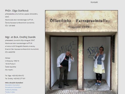 olga staňková, ondřej staněk, tlumočníci, tlumočení, německý jazyk, fotografie, fotograf, dokumentární fotografie