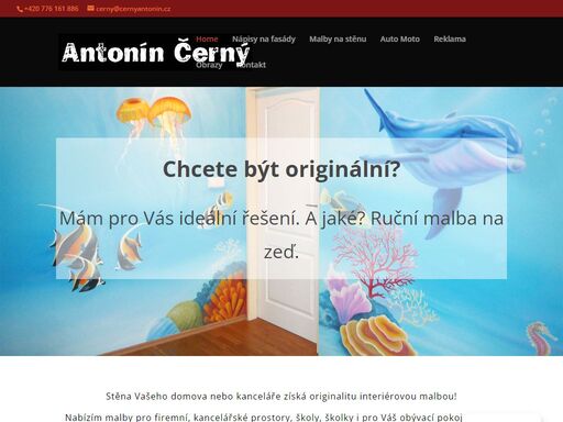 ruční malba na zeď. airbrush na motorky a přilby.